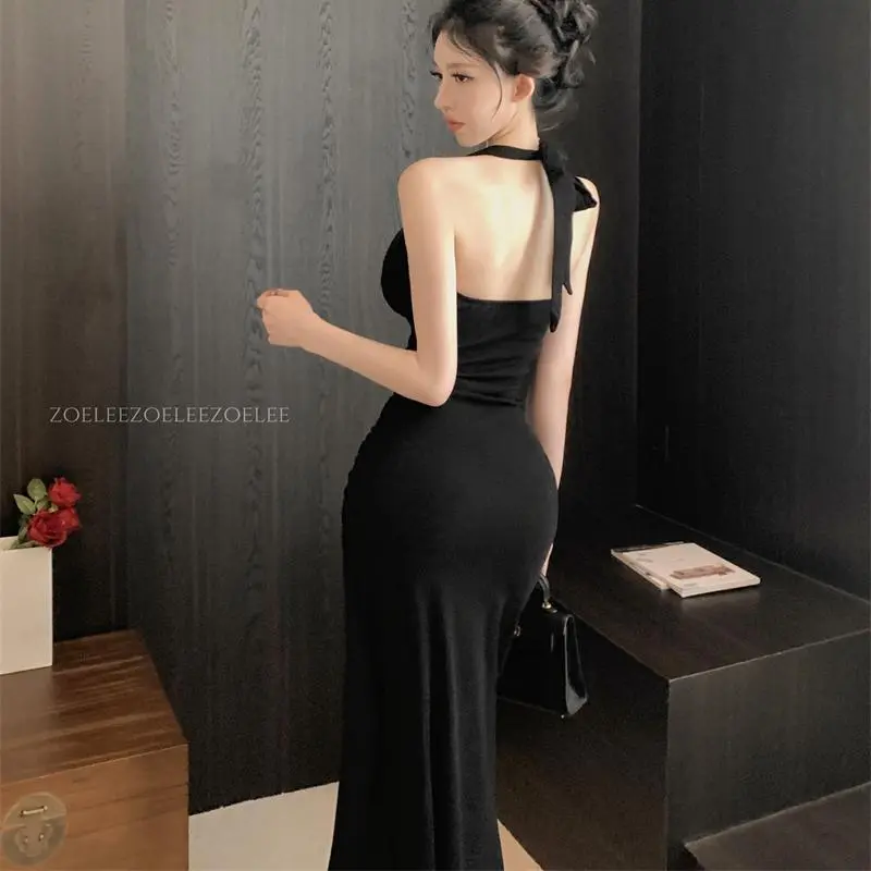 YGPRW Sleeveless Dresses Women's Black-6