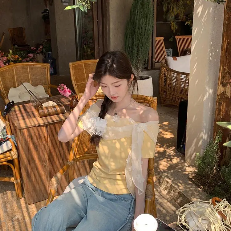 YGPRW T Shirts Women's Yellow-4