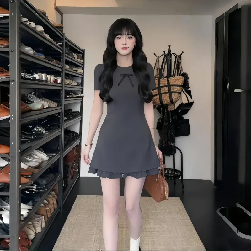 YGPRW Short Sleeved Dress Women's-3