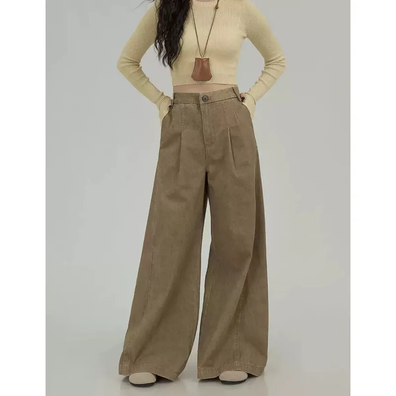 YGPRW Jeans Women's Khaki-2