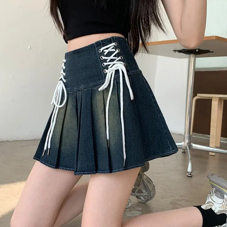 YGPRW Denim Short Skirts Women's-10