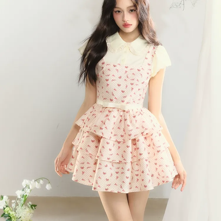 YGPRW Short Sleeved Dress Women's-3