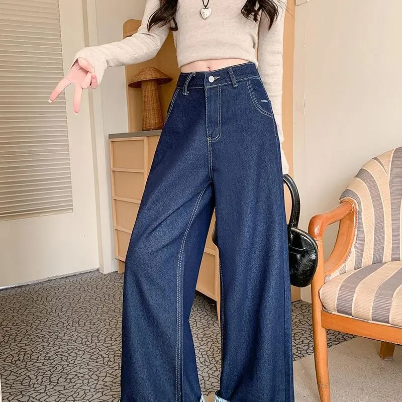 YGPRW Jeans Women's Blue-4
