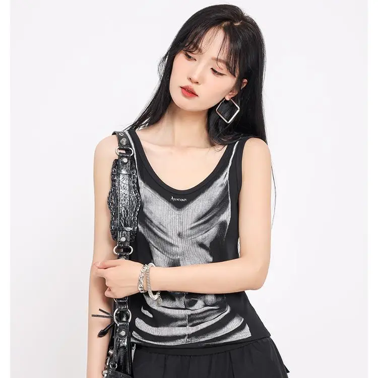 YGPRW Tank Tops Women's Black-3
