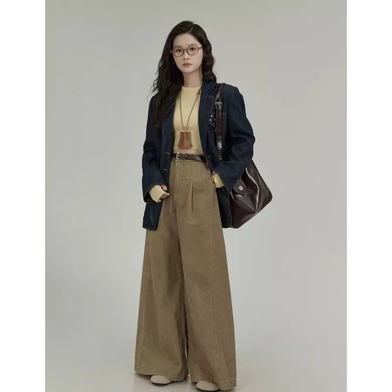 YGPRW Jeans Women's Khaki-3