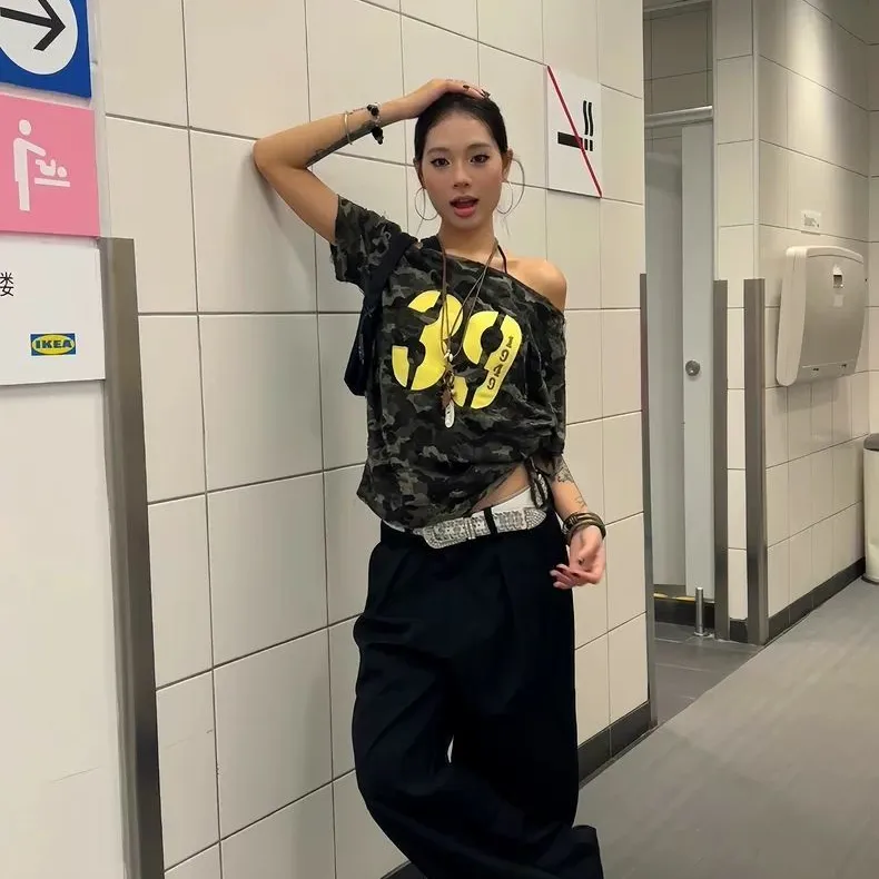 YGPRW T Shirts Women's Camouflage-3