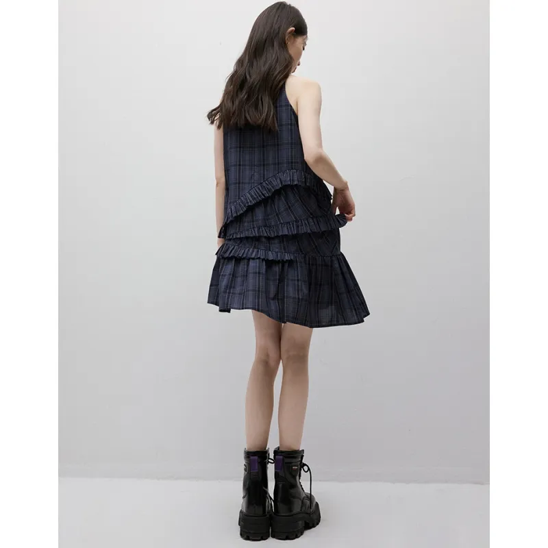 YGPRW Sleeveless Dress Women's Navy Blue-4