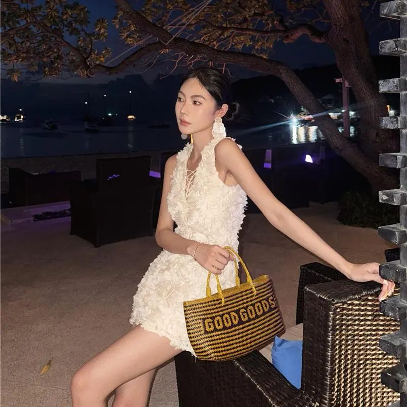 YGPRW Sleeveless Dresses Women's Apricot-5