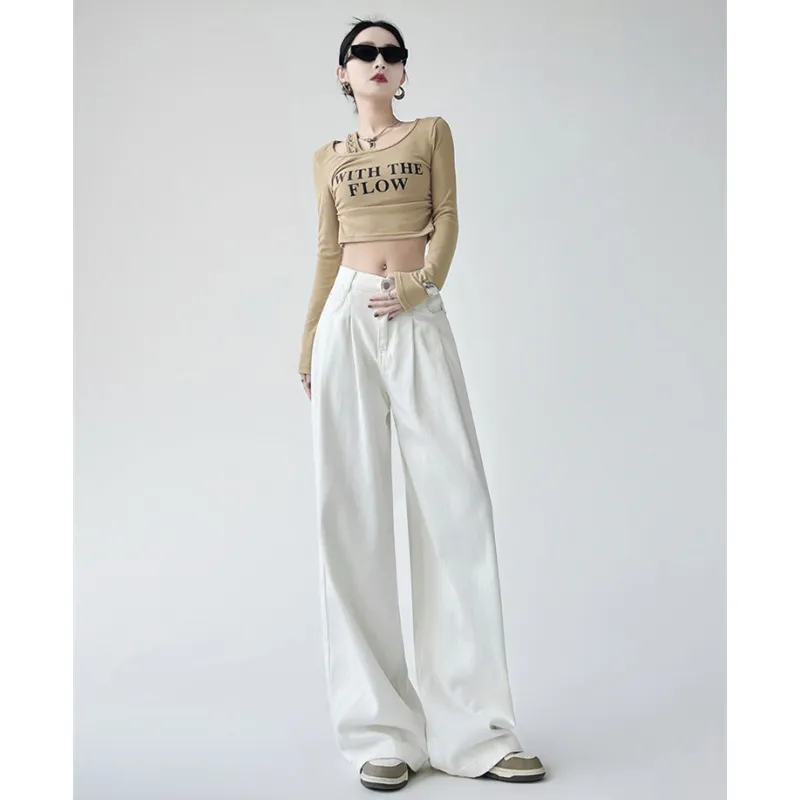 YGPRW Jeans Women's White-5