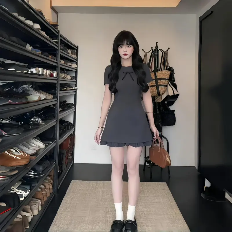 YGPRW Short Sleeved Dress Women's-5