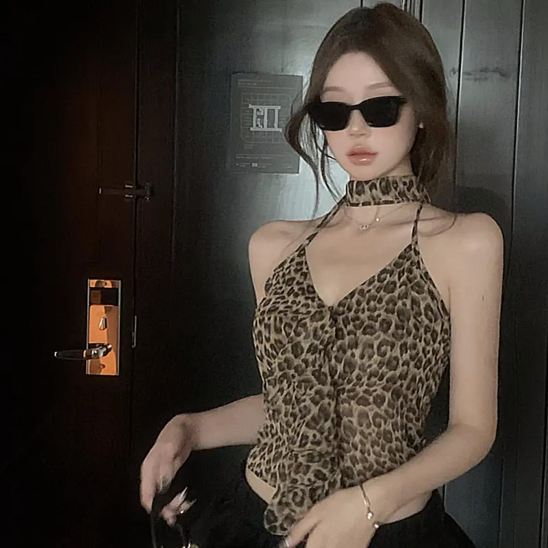 YGPRW Tank Top Women's Leopard Print-5