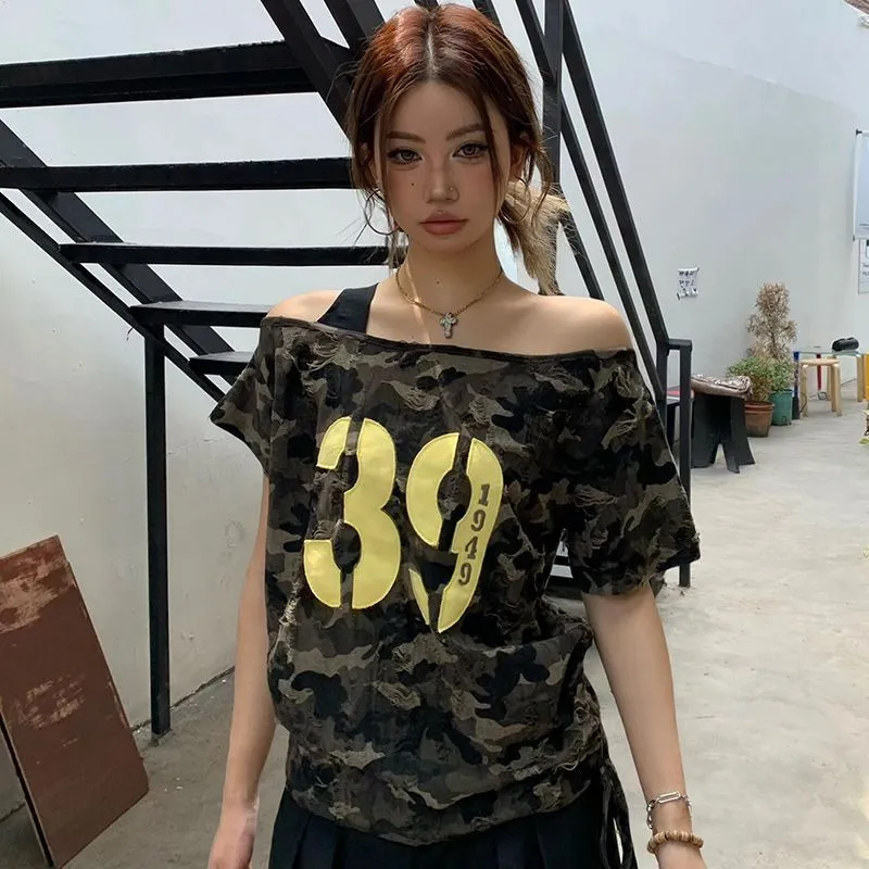 YGPRW T Shirts Women's Camouflage-2