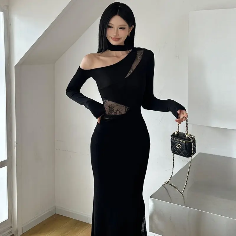 YGPRW Long Sleeved Dress Women's-2