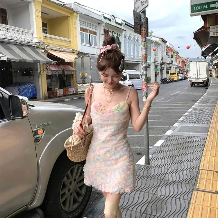 YGPRW Slip Dress Women's Pink Purple-5