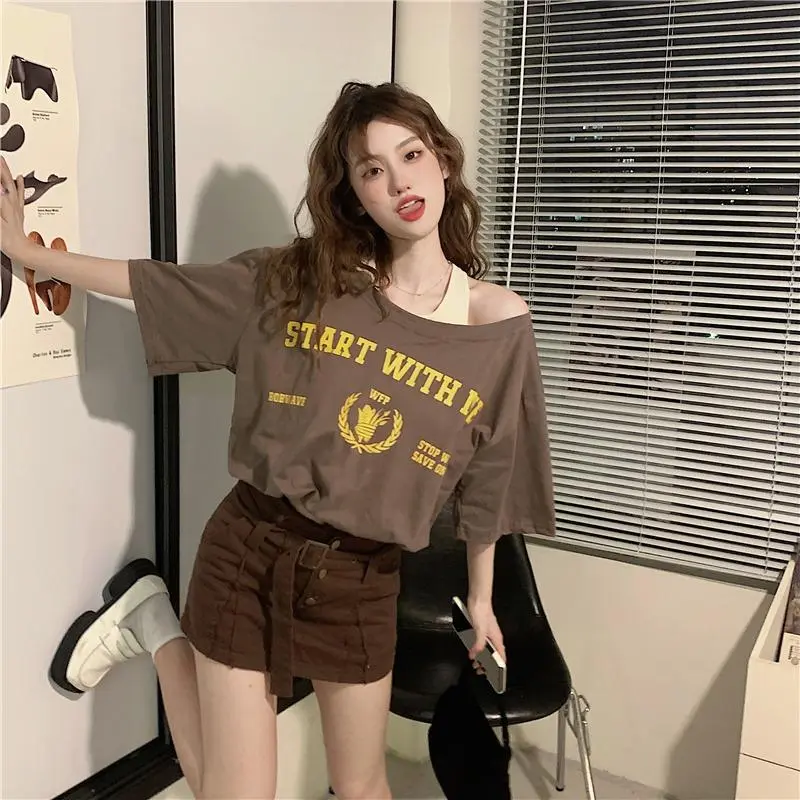 YGPRW T Shirts Women's Camel-4