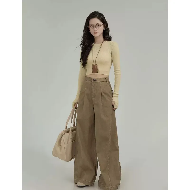 YGPRW Jeans Women's Khaki-4