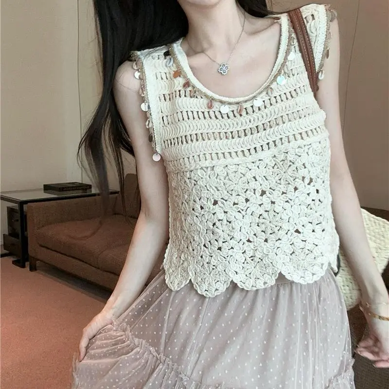 YGPRW Tank Tops Women's Apricot-6