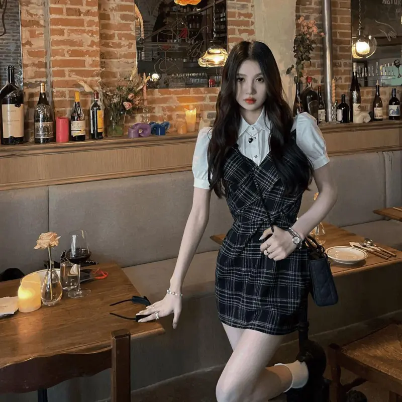 YGPRW Short Sleeved Dress Women's-5