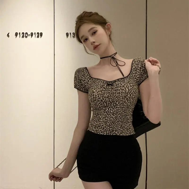 YGPRW T Shirts Women's Leopard Print-6