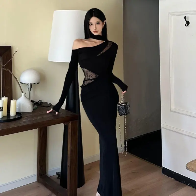 YGPRW Long Sleeved Dress Women's-4