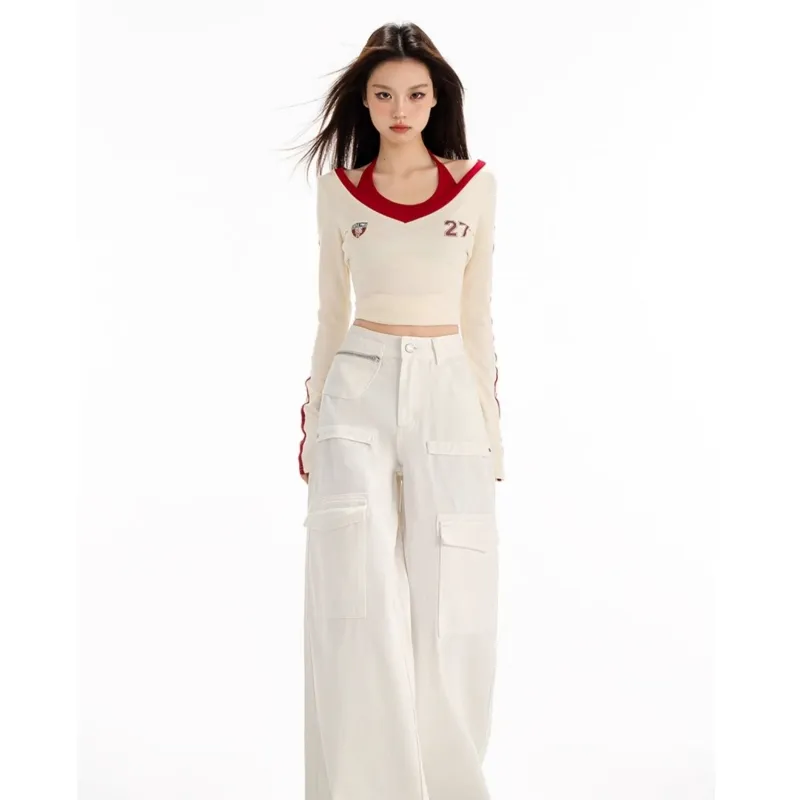 YGPRW Jeans Women's Ecru-5