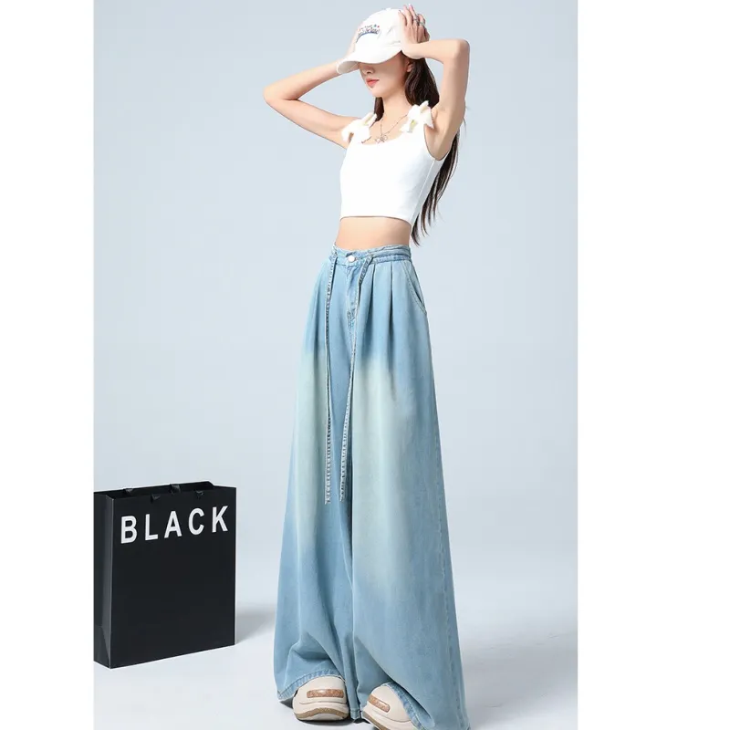 YGPRW Jeans Women's Blue-5