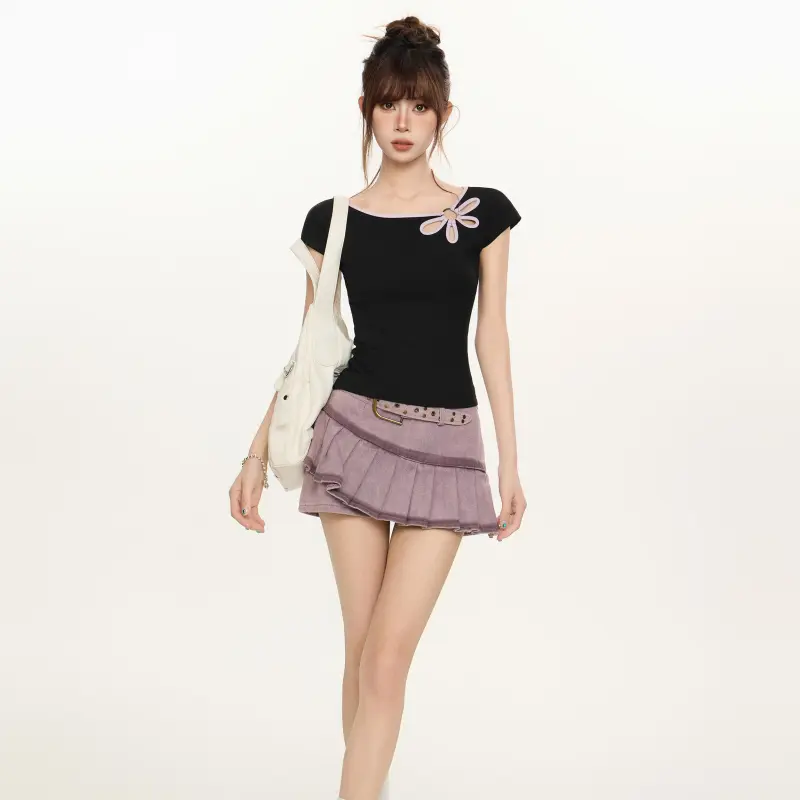 YGPRW Set in Sleeve T Shirt Women's-5
