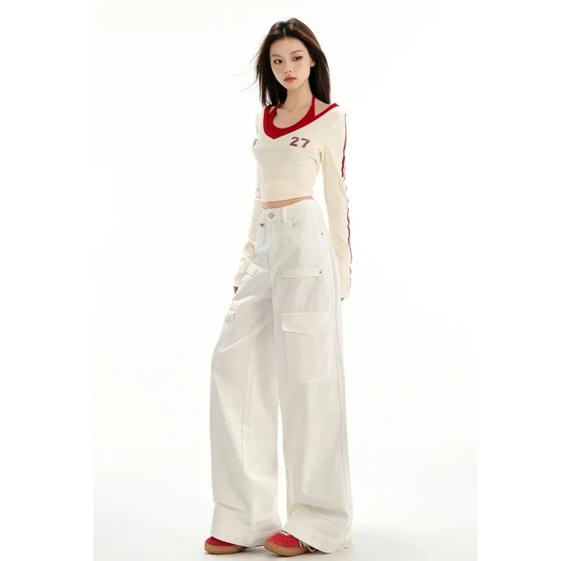 YGPRW Jeans Women's Ecru-4