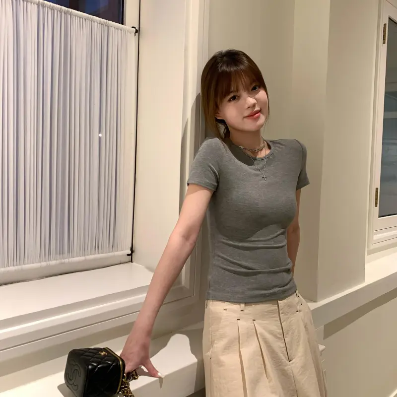 YGPRW T Shirts Women's Gray-2