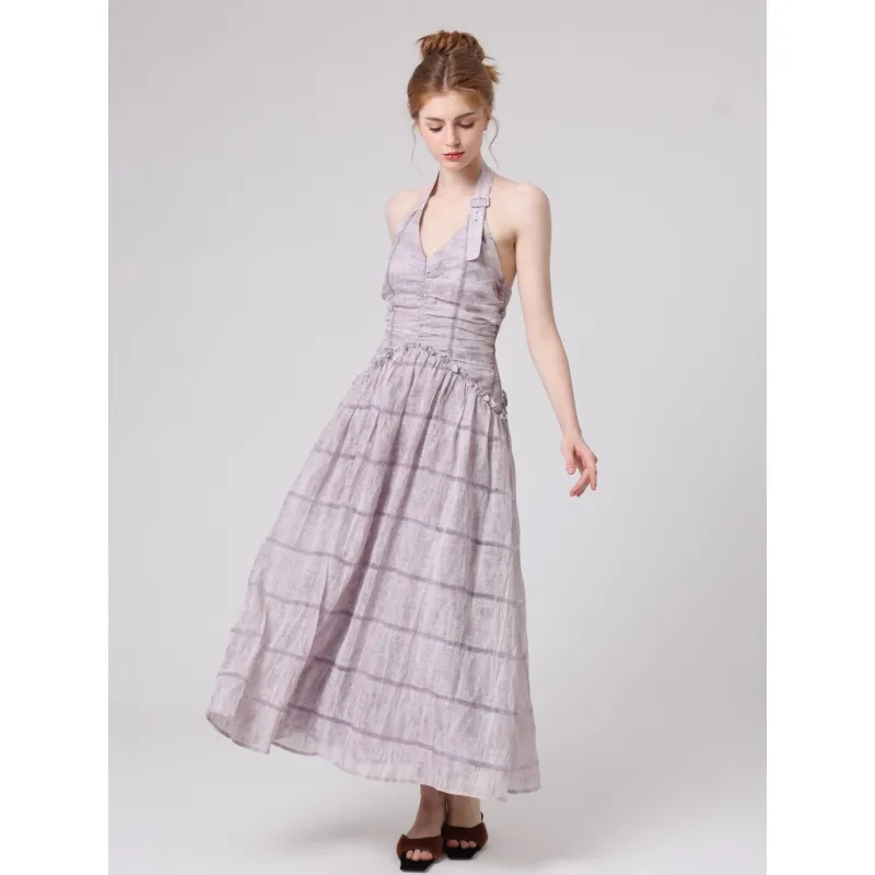 YGPRW Sleeveless Dresses Women's Purple-6