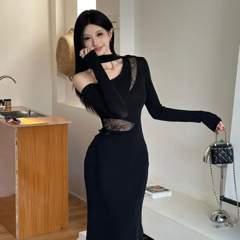 YGPRW Long Sleeved Dress Women's-3