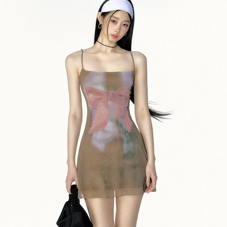 YGPRW Slip Dresses Women's Umber-5