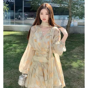 YGPRW Long Sleeved Dress Women's