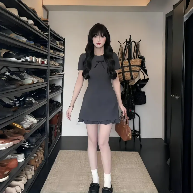YGPRW Short Sleeved Dress Women's-2