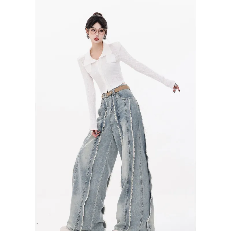 YGPRW Jeans Women's Blue-2