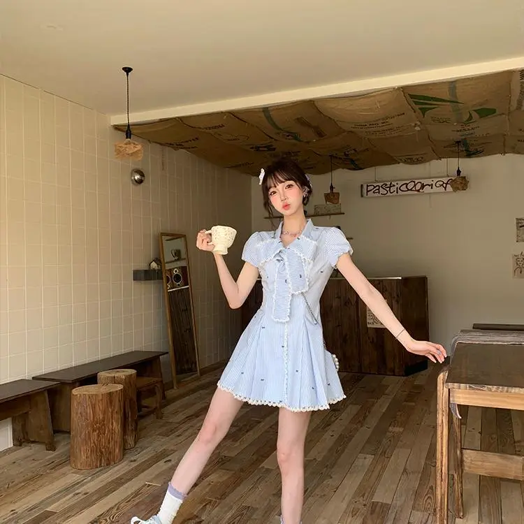 YGPRW Short Sleeved Dress Women's-5