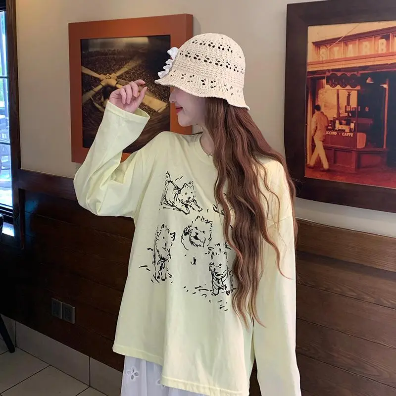 YGPRW T Shirts Women's Beige Yellow-6