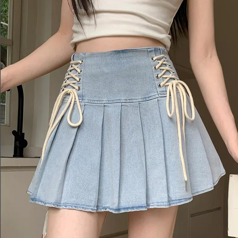YGPRW Denim Short Skirts Women's-2