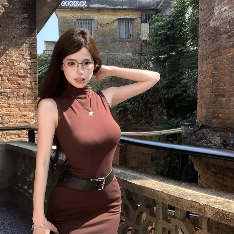 YGPRW Sleeveless Dresses Women's-10