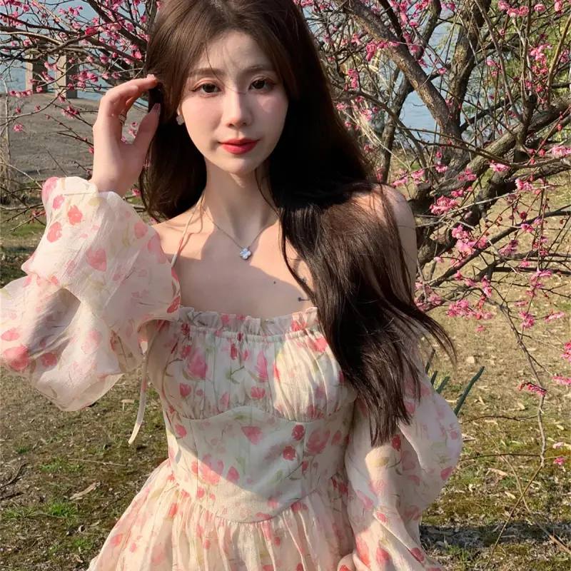YGPRW Long Sleeved Dress Women's-4