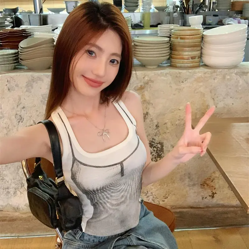 YGPRW Tank Tops Women's White-7
