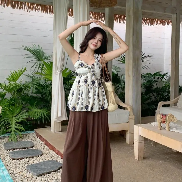 YGPRW Tank Tops Women's Apricot-4
