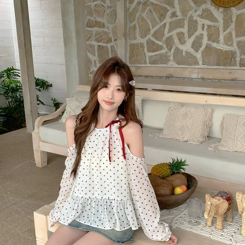 YGPRW Shirts Women's Polka Dot-4
