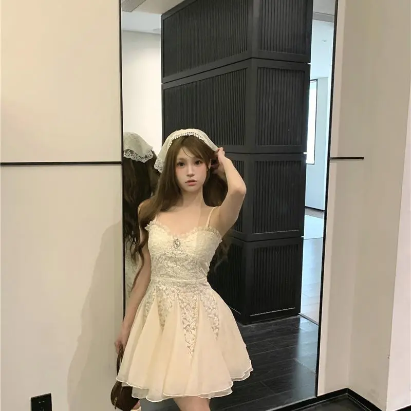 YGPRW Slip Dresses Women's Apricot-5