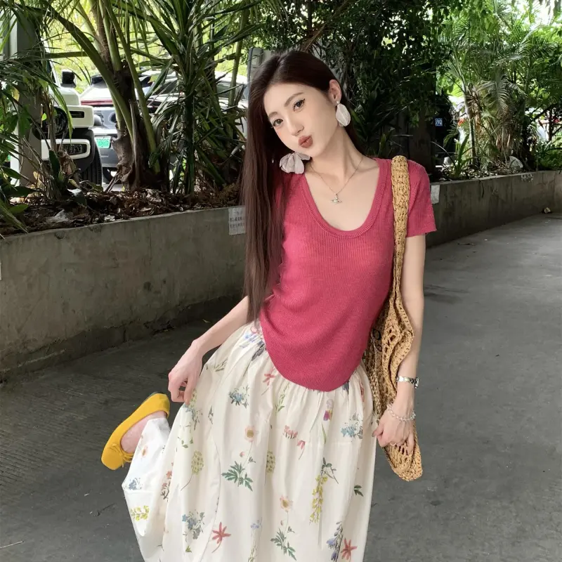 YGPRW Two Piece Skirt Sets Women's-3