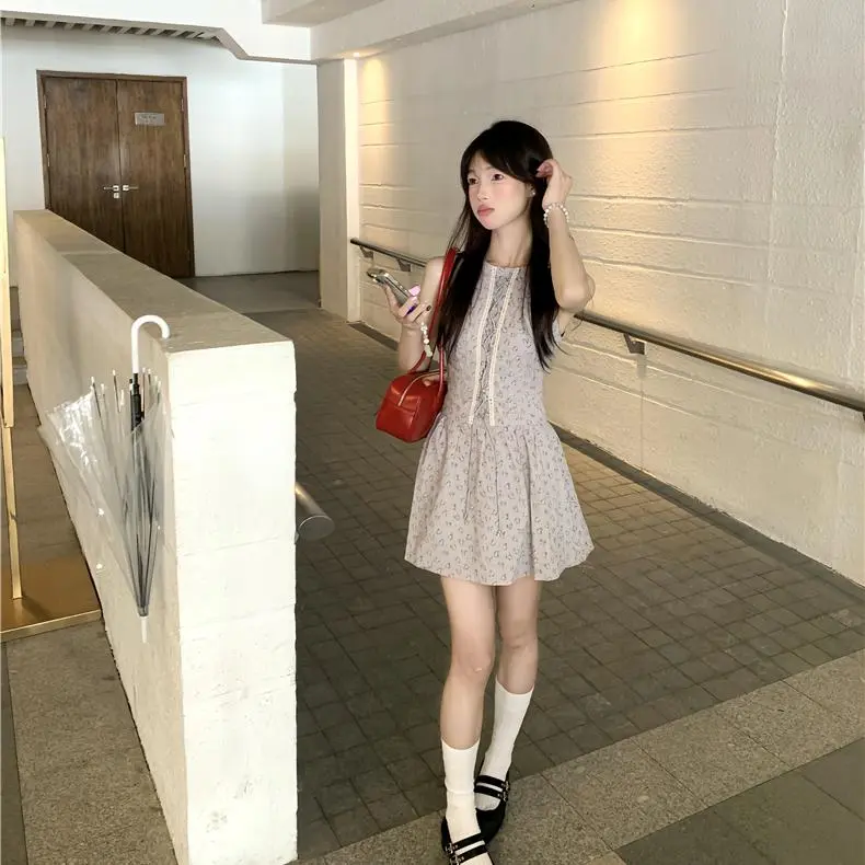 YGPRW Sleeveless Dresses Women's Gray-4