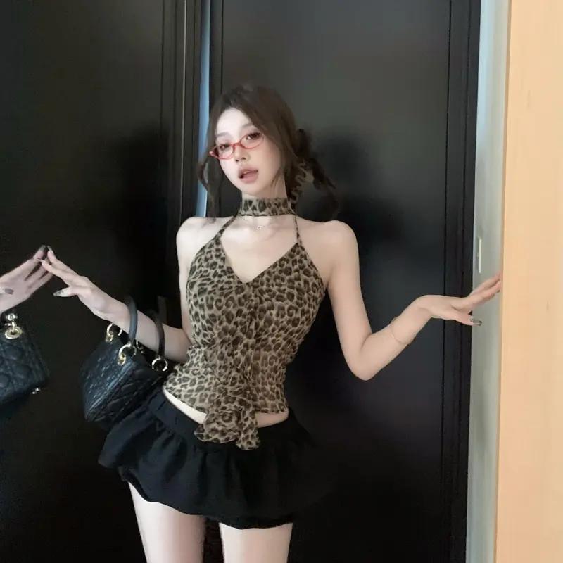YGPRW Tank Top Women's Leopard Print-2