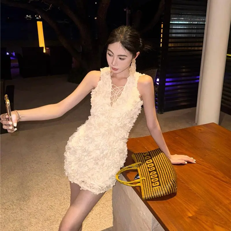 YGPRW Sleeveless Dresses Women's Apricot-3