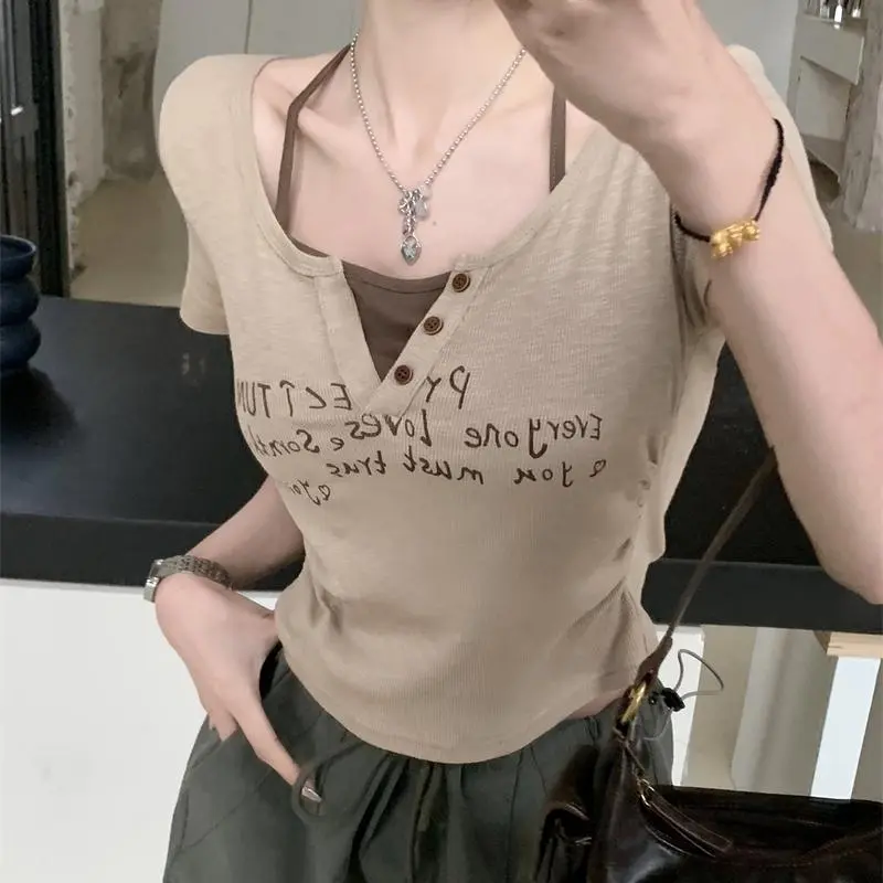 YGPRW T Shirts Women's Khaki-6