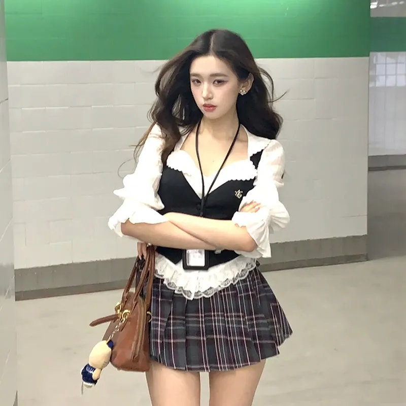 YGPRW Two Piece Skirt Sets Women's-3